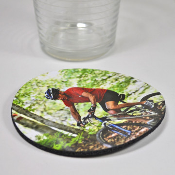 Sottobicchiere morbido rotondo personalizzabile