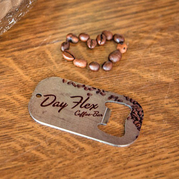 Apribottiglie personalizzato in acciaio inox - Apribottiglie personalizzato con foto