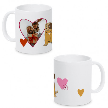 Tazza decorata personalizzata Tazza decorata personalizzata