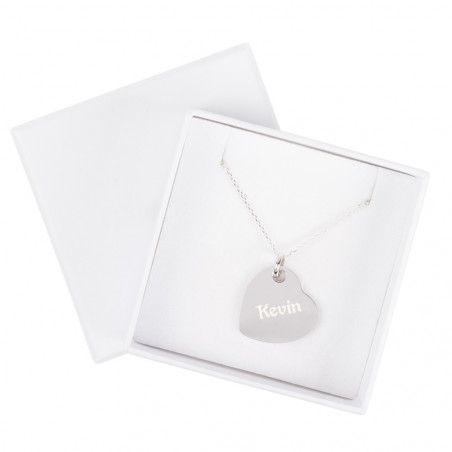 Collana di cuore originale in argento personalizzato Collana di cuore originale in argento personalizzato