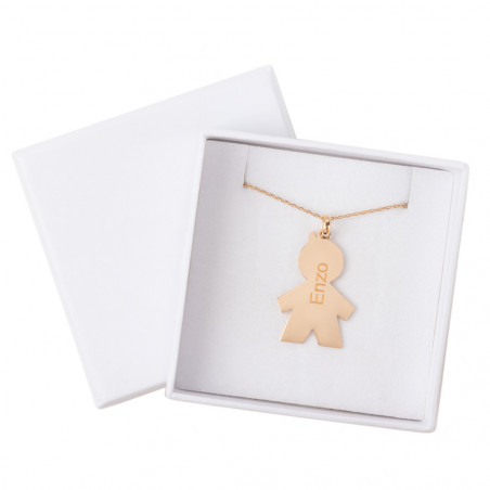 Collana personalizzata in oro placcato ragazzo Collana personalizzata in oro placcato ragazzo
