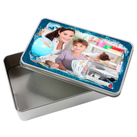 Scatola di metallo personalizzato decoro astratto foto Scatola di metallo personalizzato decoro astratto foto