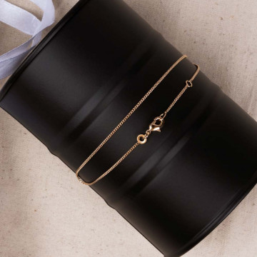 Collana bambino catena 25 cm galeotto placcato oro 18 carati