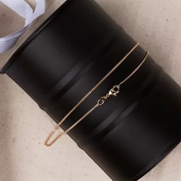 Collana per bambini catena 38 cm detenuto in placcato oro 18 carati