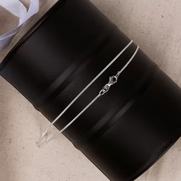 Collana a catena per bambini - catena da carcerato da 38 cm in argento massiccio