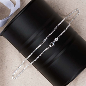 Catena forzatina per adulti in argento 925/000 - catena da 50 cm