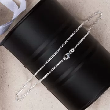 Catena forzatina per adulti in argento 925/000 - catena da 50 cm