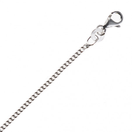 Catena 50cm Maglia gourmet in argento massiccio Catena 50cm Maglia gourmet in argento massiccio