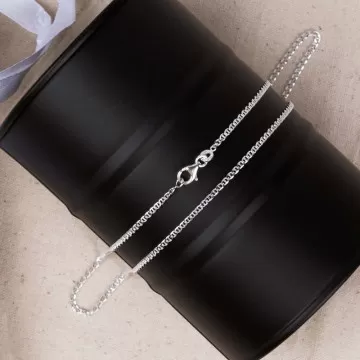 Catena per collana da 50 cm - Catena maglia marina in argento 925/000