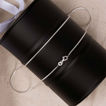 Catena di 50 cm con cucitura Serpente - Catena d'argento 925/000