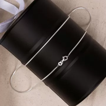 Catena di 50 cm con cucitura Serpente - Catena d'argento 925/000