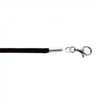 Collana in raso nero 45 cm