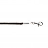 Collana in raso nero 45 cm