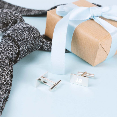 Gemelli rettangolari in argento