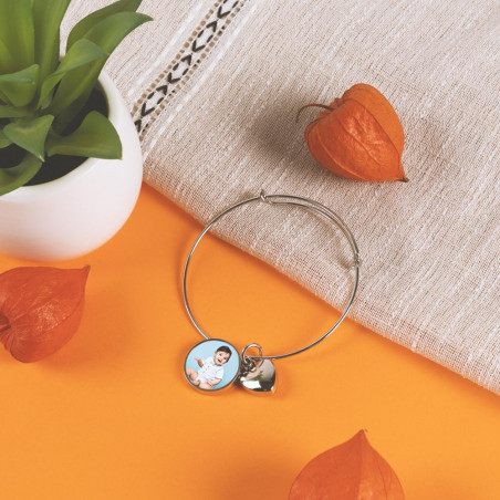 personalizzato cuore rotondo bracciale foto personalizzato cuore rotondo bracciale foto