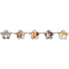 Bracciale 5 fiori personalizzabili
