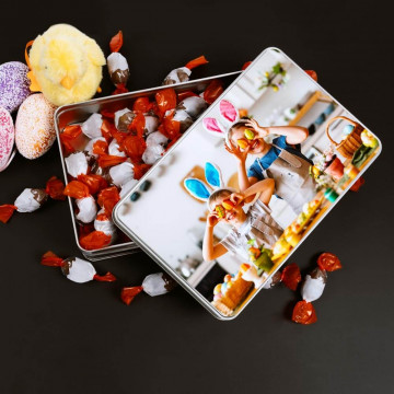 Scatola di cioccolatini Kinder Schoko-bons personalizzata con foto