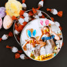 Scatola di cioccolato personalizzata rotonda