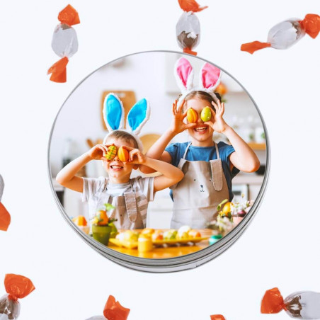 Scatola di cioccolato rotonda stampata Scatola di cioccolato rotonda stampata