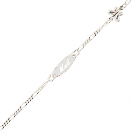 Bracciale farfalla incisa per bambini Bracciale farfalla incisa per bambini