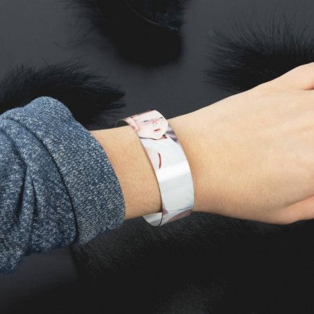 Bracciale rigido con stampa fotografica Bracciale rigido con stampa fotografica