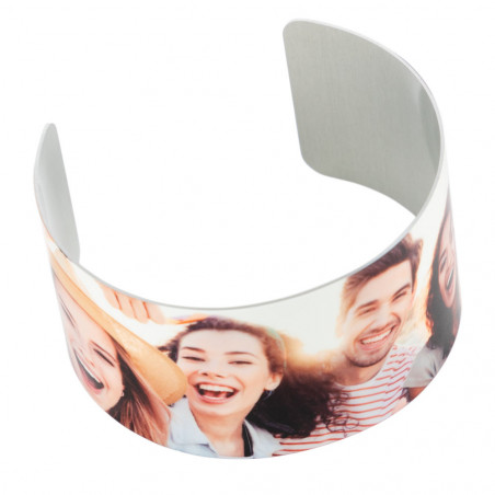 Grande bracciale con anello in alluminio personalizzato Grande bracciale con anello in alluminio personalizzato