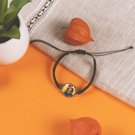 Foto del braccialetto del tessuto personalizzato Foto del braccialetto del tessuto personalizzato