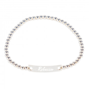 Bracciale personalizzato per tallone inciso