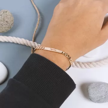 Gourmet uomo fine oro placcato personalizzato