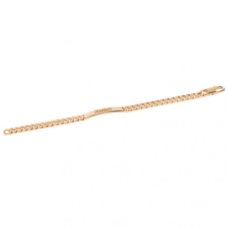 Gourmet uomo in oro placcato incisione di testo