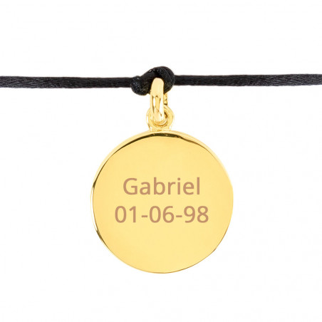 Bracciale Zodiac Ariete placcato oro con corda colorata per personalizzare Bracciale Zodiac Ariete placcato oro con corda colorata per personalizzare