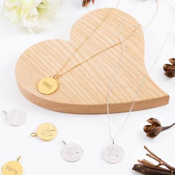 Collana personalizzata con albero della vita placcata oro