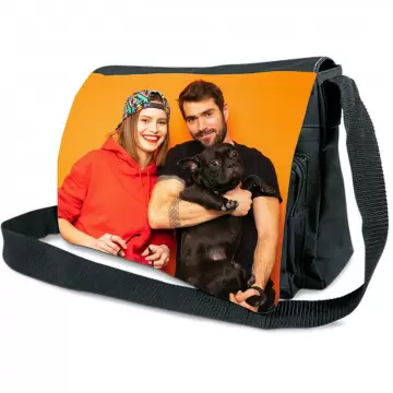 Borsa messenger XL personalizzata con foto