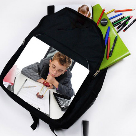 Zaino nero personalizzato Zaino nero personalizzato