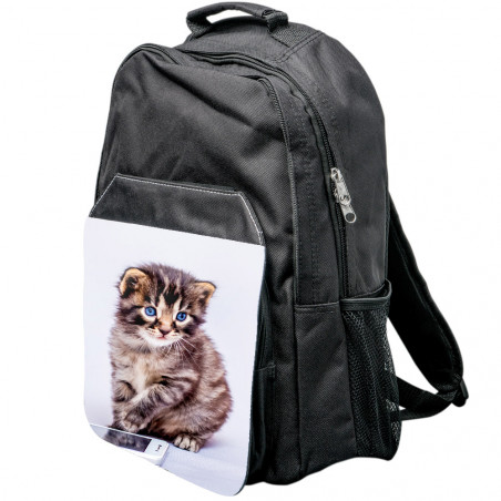 Zaino nero personalizzabile Zaino nero personalizzabile