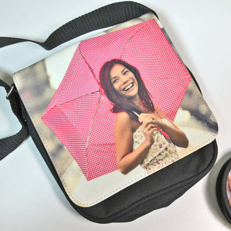 Nero besace personalizzabile Nero besace personalizzabile