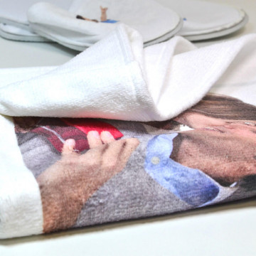 Grande asciugamano personalizzato | Tovagliolo 50x100cm foto