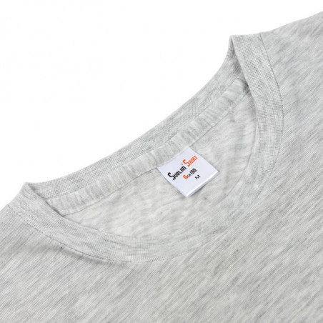 T-shirt grigio chiné poliestere