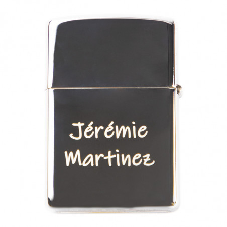 Incisione del testo su zip più leggera Incisione del testo su zip più leggera