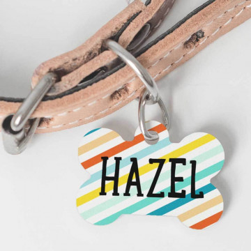 Medaglione di ossa di animali | Targhetta personalizzata per animali