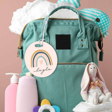 Etichetta per bagaglio rotonda personalizzata