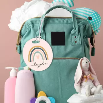 Etichetta per bagaglio rotonda personalizzata