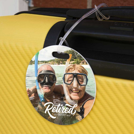 Etichetta tonda con foto da stampare Etichetta tonda con foto da stampare