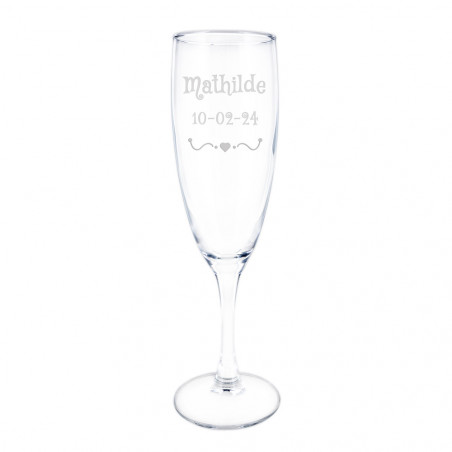 Champagne flauto design cuore unico Champagne flauto design cuore unico