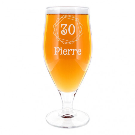 Vetro a piedi personalizzato con disegno di compleanno Vetro a piedi personalizzato con disegno di compleanno