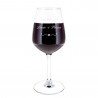 Vetro di vino rosso cuore personalizzato