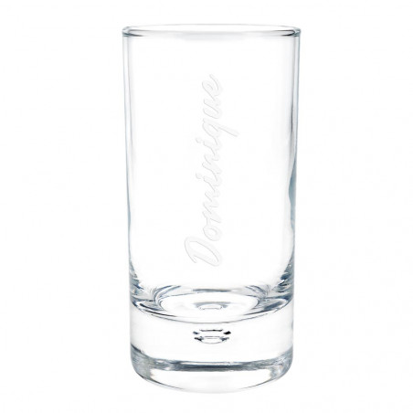 Vetro digestivo unico / sparatutto con testo inciso Vetro digestivo unico / sparatutto con testo inciso