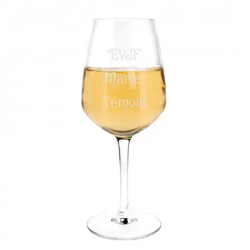 Vetro di vino bianco personalizzato