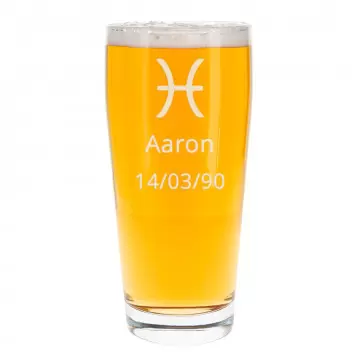 Personalizzato mezzo bicchiere di birra