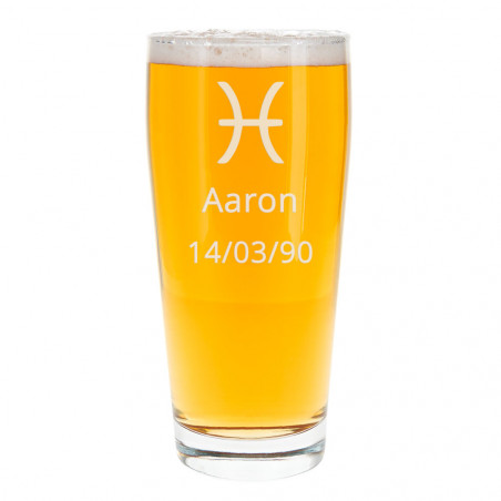 Vetro di birra semi personalizzabile Vetro di birra semi personalizzabile